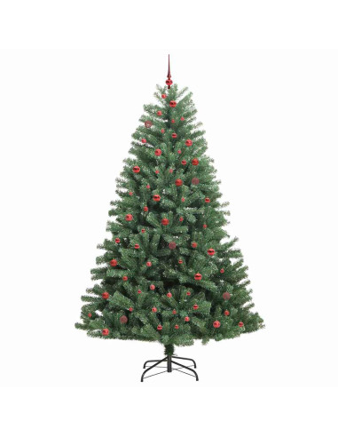 Albero di Natale Artificiale con Rami Pieghevoli Verde 270 cm