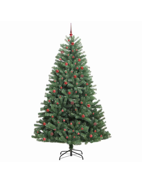 Albero di Natale Artificiale con Rami Pieghevoli Verde 270 cm