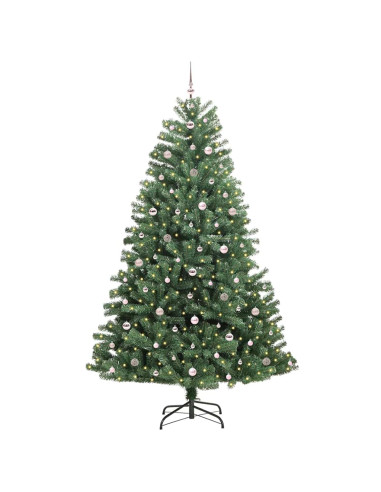 Albero di Natale Artificiale con Rami Pieghevoli Verde 270 cm