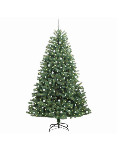 Albero di Natale Artificiale con Rami Pieghevoli Verde 270 cm