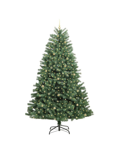 Albero di Natale Artificiale con Rami Pieghevoli Verde 270 cm