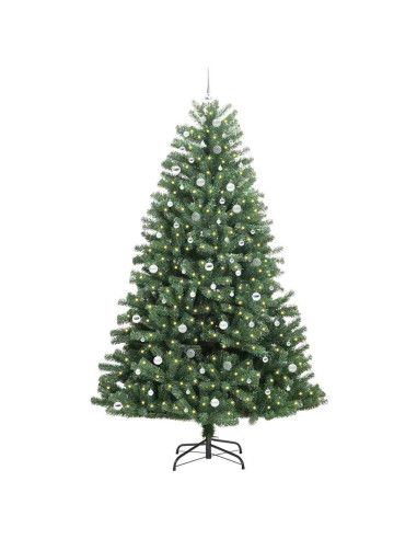 Albero di Natale Artificiale con Rami Pieghevoli Verde 270 cm