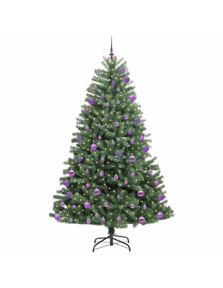 Albero di Natale Artificiale con Rami Pieghevoli Verde 270 cm
