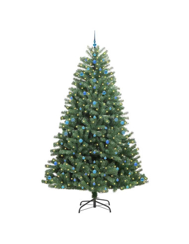 Albero di Natale Artificiale con Rami Pieghevoli Verde 270 cm