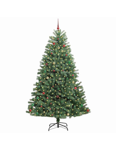 Albero di Natale Artificiale con Rami Pieghevoli Verde 270 cm