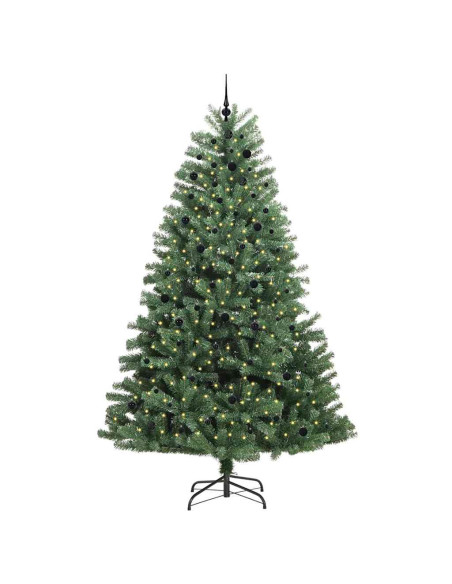 Albero di Natale Artificiale con Rami Pieghevoli Verde 300 cm