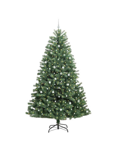 Albero di Natale Artificiale con Rami Pieghevoli Verde 300 cm