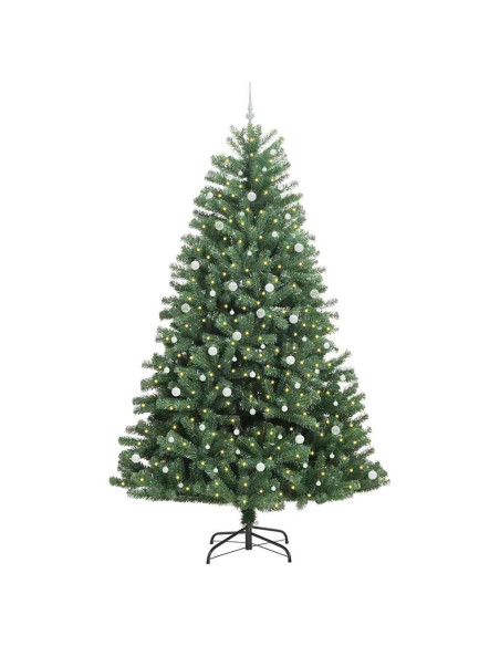 Albero di Natale Artificiale con Rami Pieghevoli Verde 300 cm