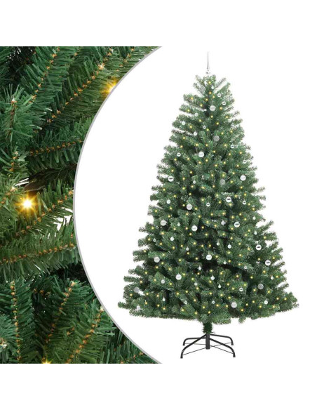 Albero di Natale Artificiale con Rami Pieghevoli Verde 300 cm