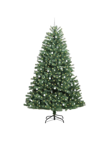 Albero di Natale Artificiale con Rami Pieghevoli Verde 300 cm