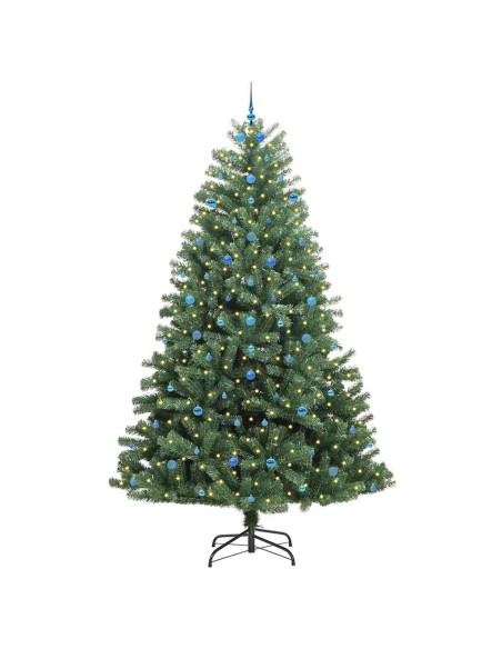 Albero di Natale Artificiale con Rami Pieghevoli Verde 300 cm