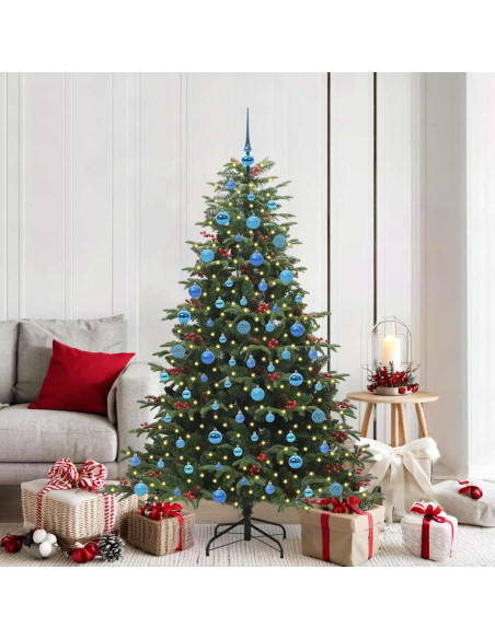 Albero di Natale artificiale con 300 LED Verde 180 cm