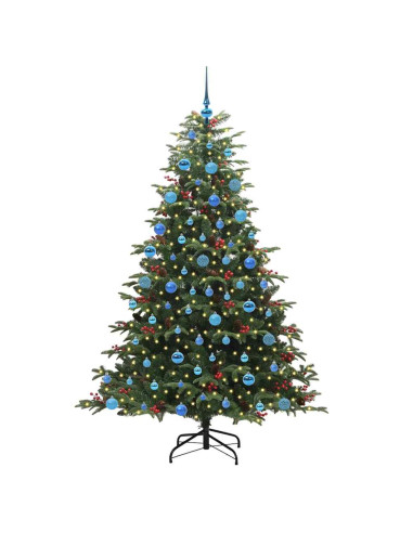 Albero di Natale artificiale con 300 LED Verde 180 cm