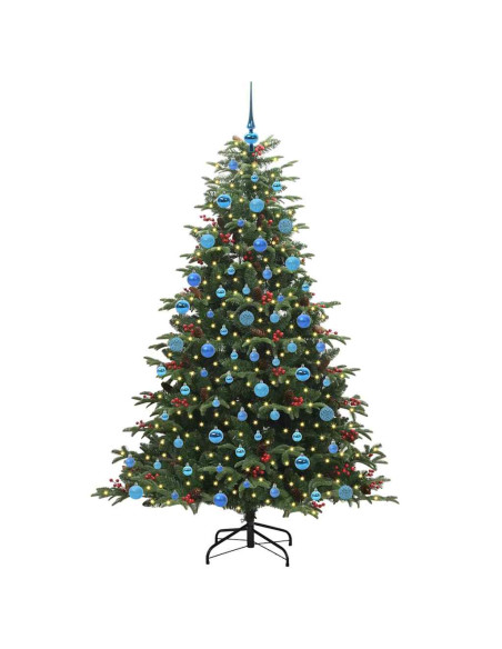 Albero di Natale artificiale con 300 LED Verde 180 cm