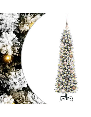 Albero di Natale artificiale con 150 LED Bianco 150 cm