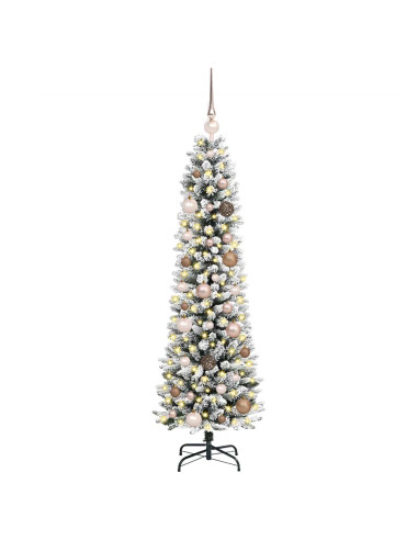 Albero di Natale artificiale con 150 LED Bianco 150 cm