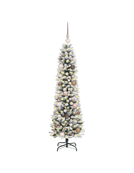 Albero di Natale artificiale con 150 LED Bianco 150 cm