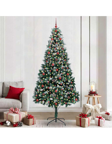 Albero di Natale artificiale con 300 LED Verde 240 cm