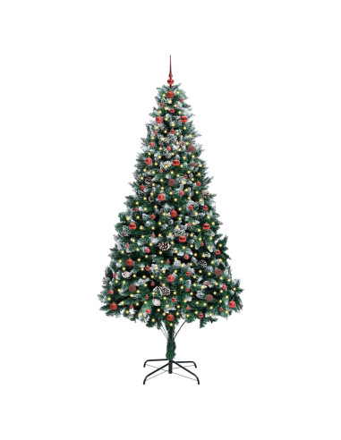 Albero di Natale artificiale con 300 LED Verde 240 cm