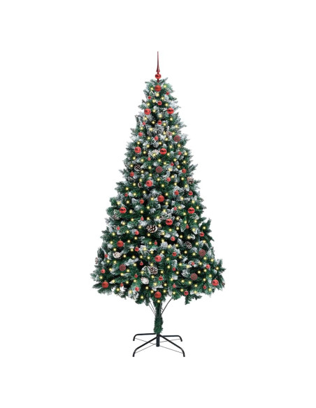Albero di Natale artificiale con 300 LED Verde 240 cm
