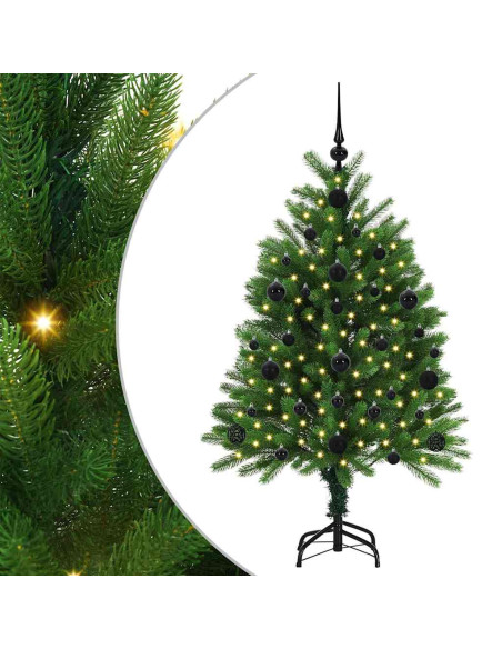 Albero di Natale con 150 LED con supporto Verde 120 cm PE
