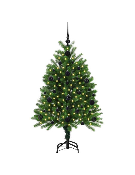 Albero di Natale con 150 LED con supporto Verde 120 cm PE