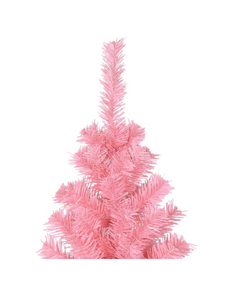 Albero di Natale con 300 LED con supporto Rosa 240 cm PVC
