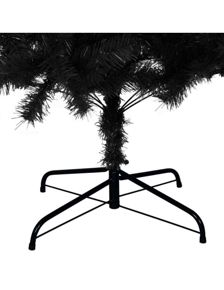 Albero di Natale con 300 LED con supporto Nero 210 cm PVC
