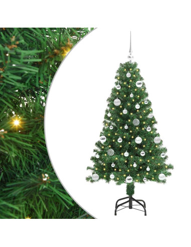 Albero di Natale artificiale con 150 LED Verde 150 cm