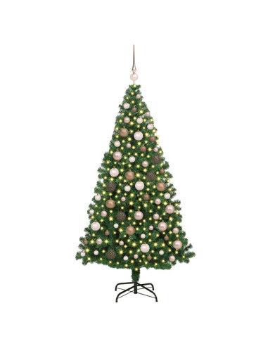 Albero di Natale artificiale con 300 LED Verde 180 cm