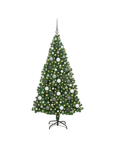 Albero di Natale artificiale con 300 LED Verde 180 cm
