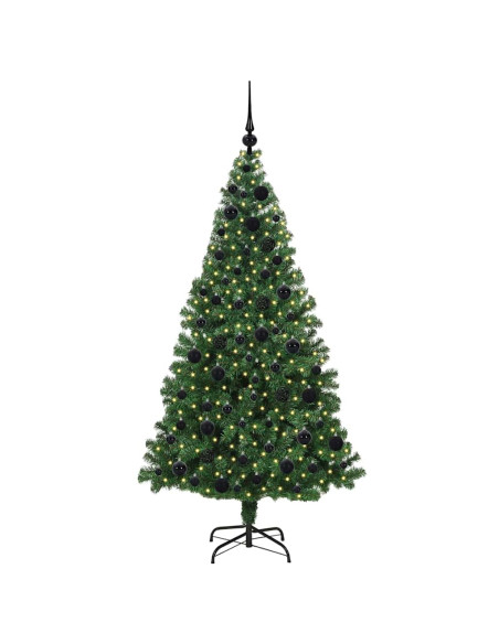 Albero di Natale artificiale con 300 LED Verde 180 cm