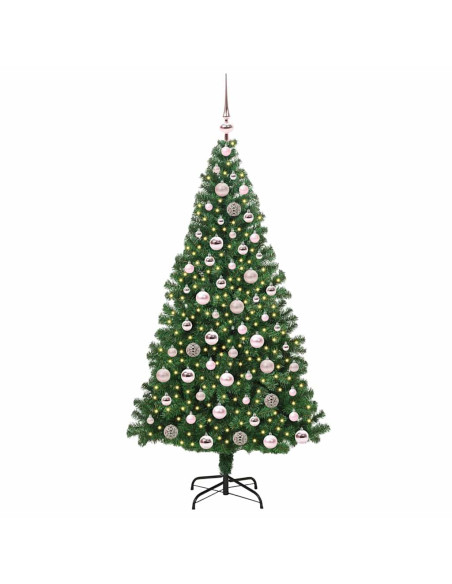 Albero di Natale artificiale con 300 LED Verde 180 cm