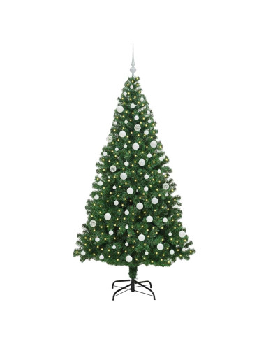 Albero di Natale artificiale con 300 LED Verde 180 cm