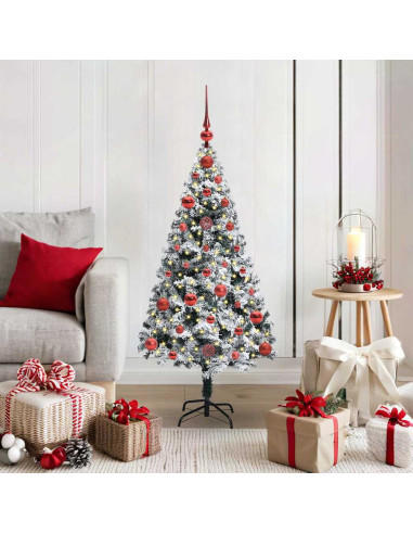 Albero di Natale artificiale con 150 LED Verde 120 cm