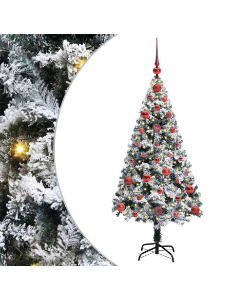 Albero di Natale artificiale con 150 LED Verde 120 cm