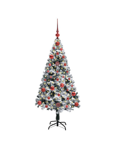 Albero di Natale artificiale con 150 LED Verde 120 cm
