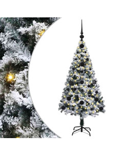 Albero di Natale artificiale con 150 LED Bianco 120 cm 2