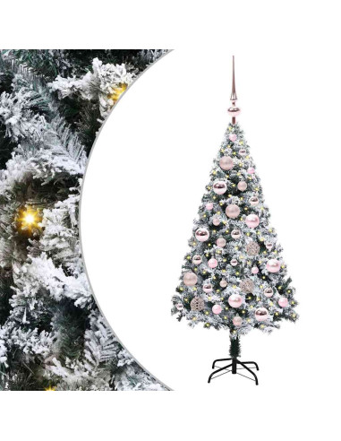 Albero di Natale artificiale con 150 LED Verde 120 cm