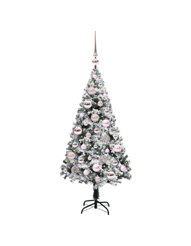 Albero di Natale artificiale con 150 LED Verde 120 cm