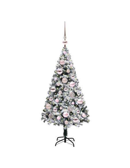 Albero di Natale artificiale con 150 LED Verde 120 cm