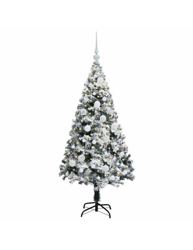 Albero di Natale artificiale con 150 LED Verde 120 cm