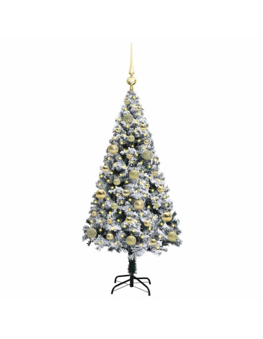 Albero di Natale artificiale con 150 LED Verde 120 cm