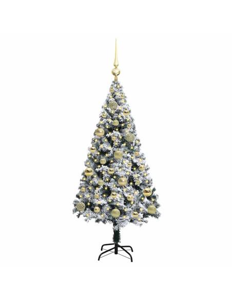 Albero di Natale artificiale con 150 LED Verde 120 cm