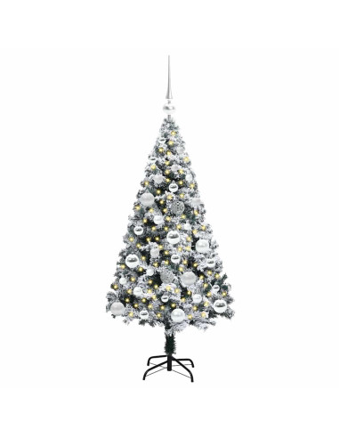 Albero di Natale artificiale con 150 LED Bianco 120 cm