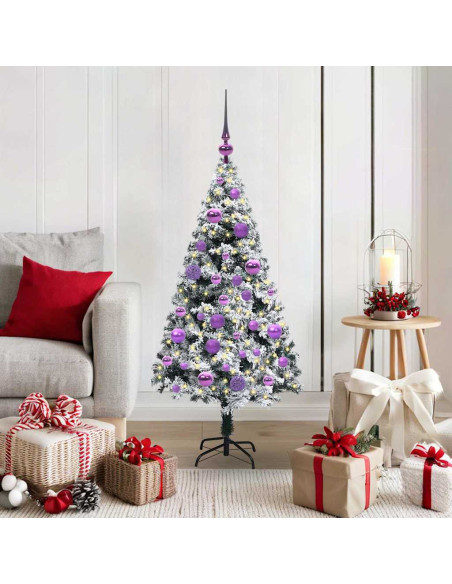 Albero di Natale artificiale con 150 LED Verde 120 cm