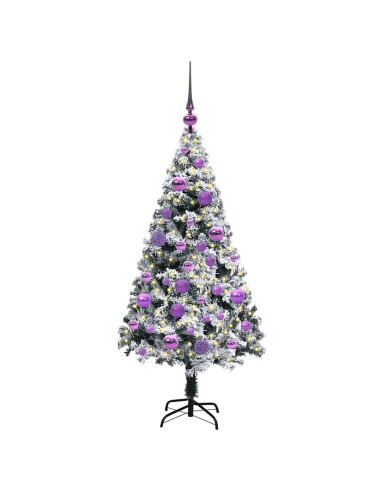 Albero di Natale artificiale con 150 LED Verde 120 cm