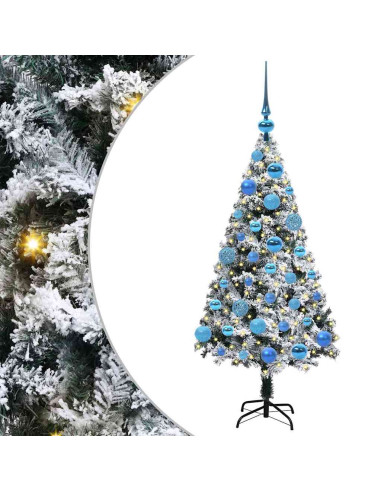 Albero di Natale artificiale con 150 LED Verde 120 cm