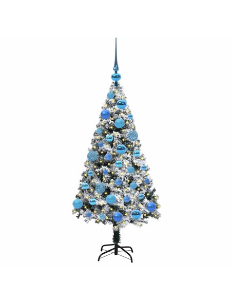 Albero di Natale artificiale con 150 LED Verde 120 cm