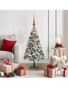 Albero di Natale artificiale con 150 LED Verde 120 cm 2